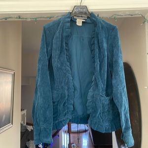 Teal blazer Live a Little xl